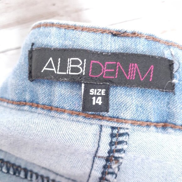 Alibi Denim Womens Jeans Sz 14 Boot Cut Blue 436 - Picture 3 of 5
